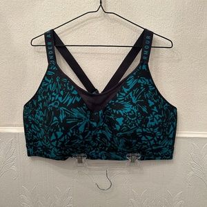 Under Armour Teal Floral Performance Sports Bra